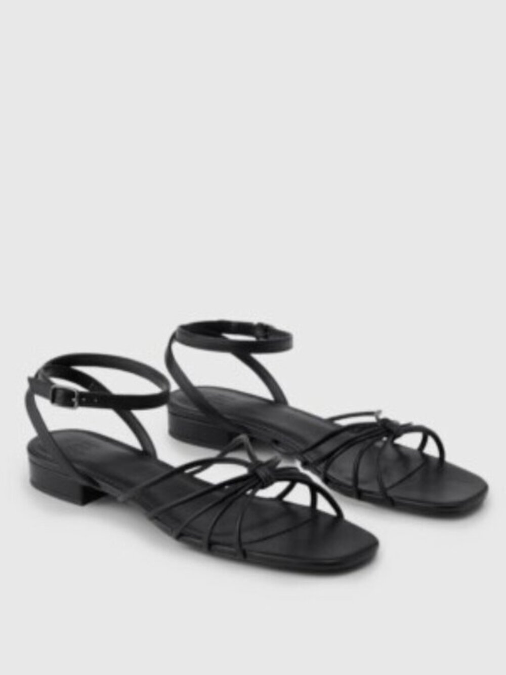 GAP | Black Strappy Ankle Wrap Sandals Size 7